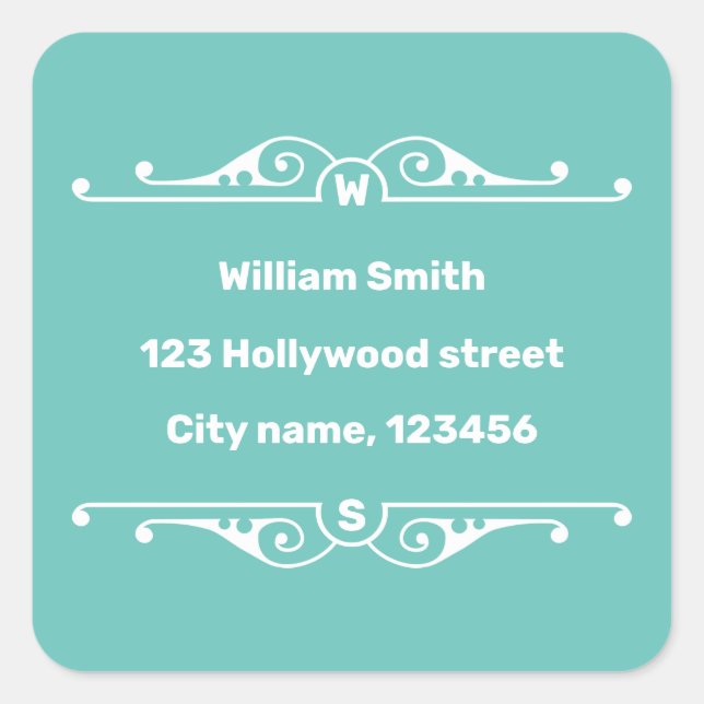 Address Square Sticker (Front)
