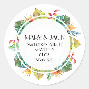 ADDRESS STICKER TROPICAL