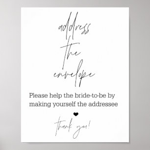ADDRESS THE ENVELOPE FOR SHOWER poster