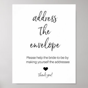 ADDRESS THE ENVELOPE FOR SHOWER poster