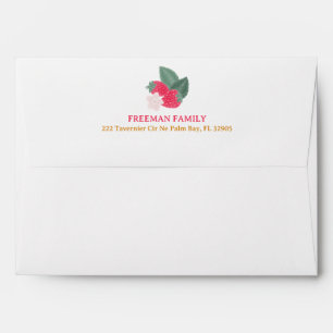 Addressed Strawberry Envelope