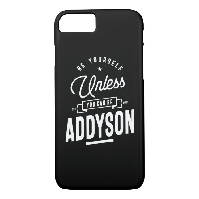Addyson Personalised Name Birthday Case-Mate iPhone Case (Back)