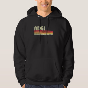 Adel Ia Iowa Funny City Home Roots  Retro 70s 80s Hoodie