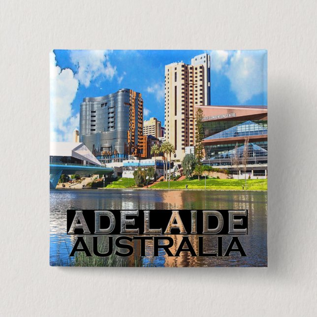 Adelaide 15 Cm Square Badge (Front)