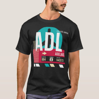 Adelaide Australia ADL Airport Code Baggage Tag T-Shirt