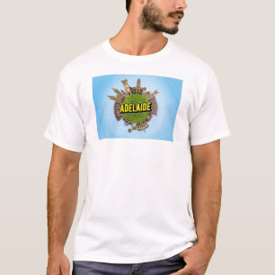 Adelaide Australia tiny little planet landmark arc T-Shirt