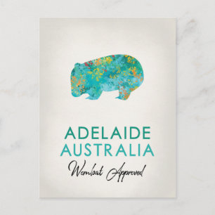 Adelaide Australia Wombat Postcard