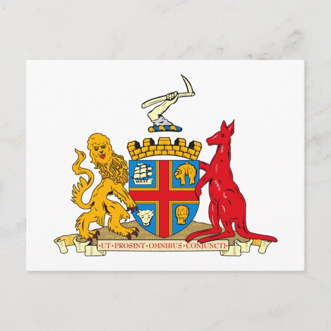 Adelaide Coat of Arms Postcard (Front)