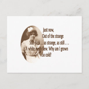 Adelaide Crapsey Warning Postcard