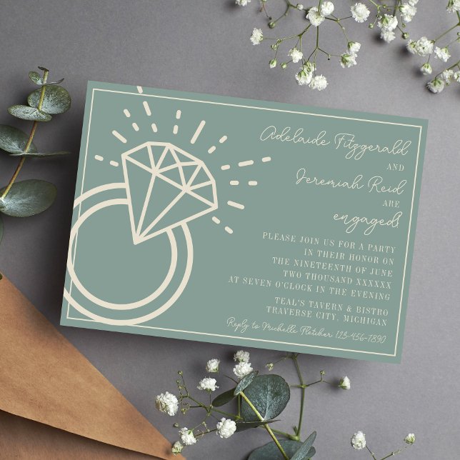 Adelaide | Curated Colour | Engagement Party Invitation (Creator Uploaded)