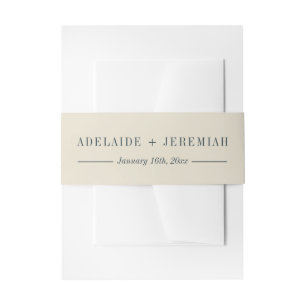 Adelaide Curated Colours Wedding Invitation Belly Band