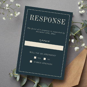 Adelaide Curated Colours Wedding RSVP Card