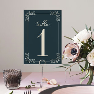 Adelaide Frame   Curated Colours   Wedding Invite Table Number