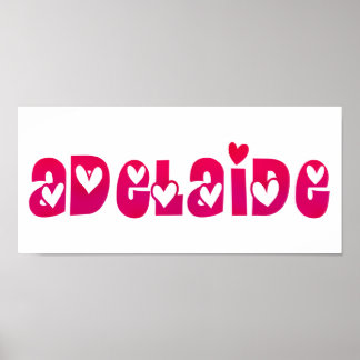 Adelaide in Hearts Poster