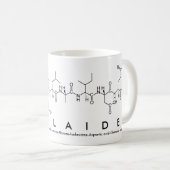 Adelaide peptide name mug (Front Right)