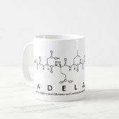 Adelaide peptide name mug (Front Left)