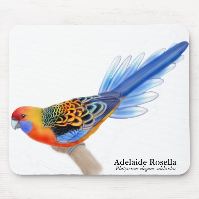 Adelaide Rosella Parrot Mousepad (Front)