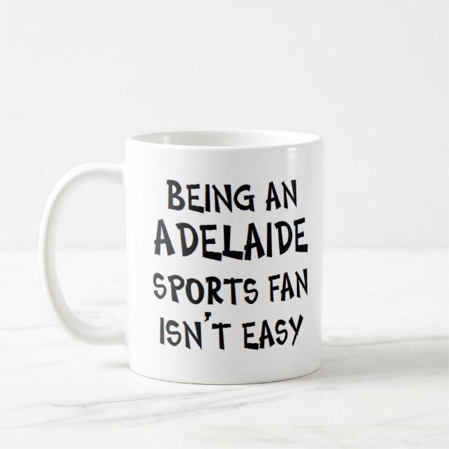 adelaide sports fan, being coffee mug (Left)