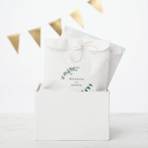 Adelaide Watercolor Eucalyptus Wedding Favour Bags
