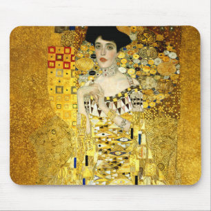 Adele Bloch-Bauer I by Gustav Klimt Art Nouveau Mouse Mat