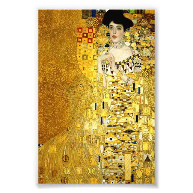 Adele Bloch-Bauer I by Gustav Klimt Photo Prints (Front)