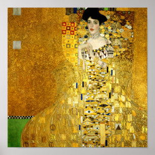 Adele Bloch-Bauer I by Gustav Klimt Poster Print