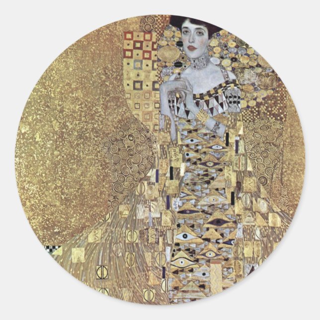 Adele Bloch-Bauer I Classic Round Sticker (Front)