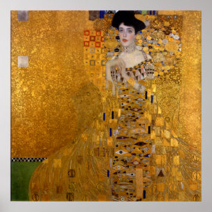 Adele Bloch-Bauer's Portrait by Gustav Klimt in 19 Poster