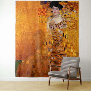 Adele Bloch-Bauer's Portrait by Gustav Klimt Tapestry