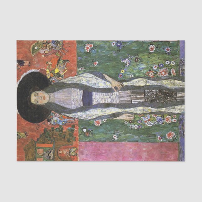 Adele Bloch by Gustav Klimt art nouveau art Tissue Paper (Front)