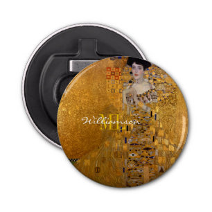 Adele, Lady in Gold by Gustav Klimt, Monogrammed Bottle Opener