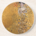 Adele, The Lady in Gold - Gustav Klimt Coaster<br><div class="desc">Portrait of Adele Bloch-Bauer I - The Lady in Gold - The Woman in Gold - Gustav Klimt.</div>