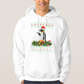 adelie penguin bird lover ugly adelie penguin chri hoodie