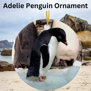Adelie Penguin Ceramic Tree Decoration