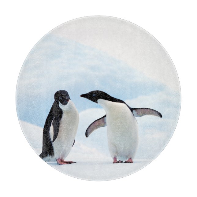 Adelie Penguins Cutting Board (Front)