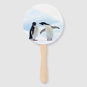 Adelie Penguins Hand Fan
