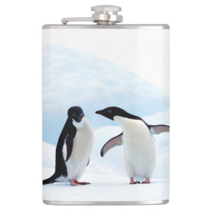 Adelie Penguins Hip Flask