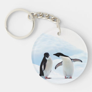 Adelie Penguins Key Ring