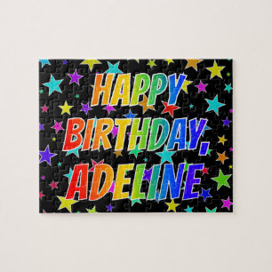 "ADELINE" First Name, Fun "HAPPY BIRTHDAY" Jigsaw Puzzle