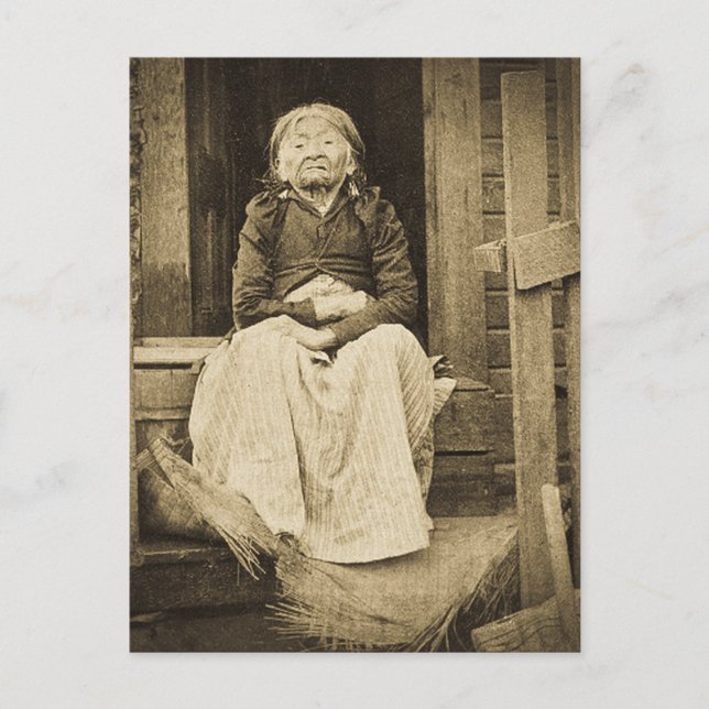 Adeline Princess of Seattle Washington 1896 Postcard (Front)