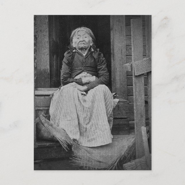 Adeline Princess of Seattle Washington 1896 Postcard (Front)