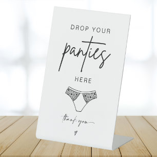 ADELLA Drop Your Panties Bachelorette Game Sign