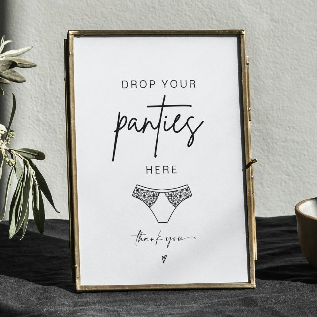 ADELLA Drop Your Panties Bachelorette Game Sign (Creator Uploaded)