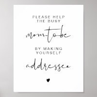 ADELLA Edgy Modern Address the Envelope Sign
