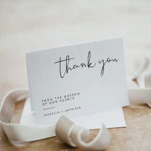 ADELLA Edgy Modern Minimalist Simple Thank You Card