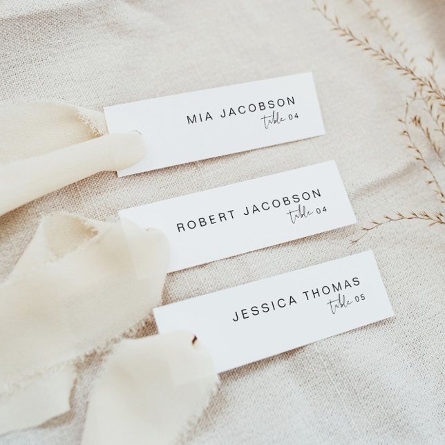 ADELLA Edgy Modern Slender Place Card Name Card (Creator Uploaded)