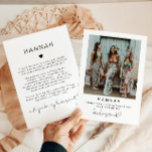 ADELLA Minimal Photo Bridesmaid Proposal Note Card<br><div class="desc">This bridesmaid proposal card features an edgy handwritten font, modern minimalist design and a square frontside photo. This 'will you be my bridesmaid' card features an editable backside so you can add a special note to your bridesmaid. Easily edit *most* wording to meet your needs and edit all colours to...</div>