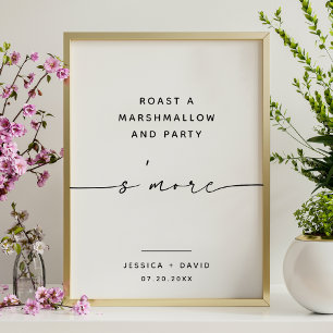 ADELLA Minimalist S'more Wedding Sign 