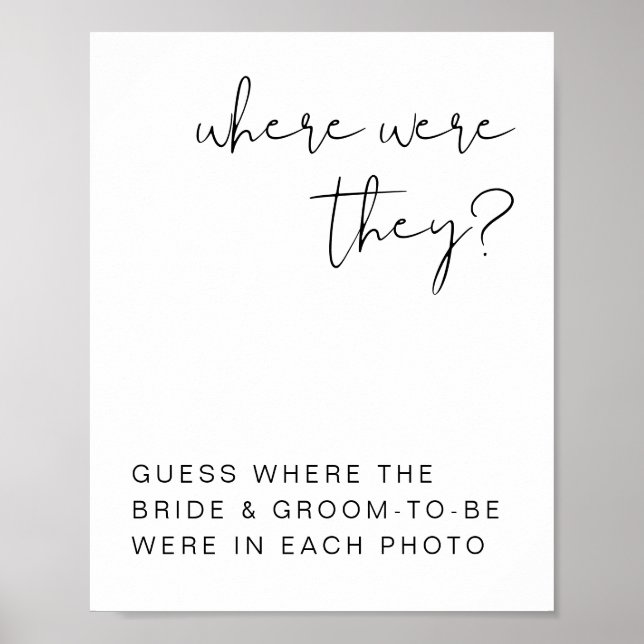 ADELLA Minimalist Where Were They Sign (Front)