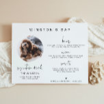 ADELLA Modern 1 Photo Pet Signature Drink Bar Sign<br><div class="desc">This signature drink sign features one photo slot, an edgy handwritten font, and a modern minimalist design. Easily change the font and background colour to match your event. This sign is perfect for adding either a photo of the bride and groom, kiddos, or your favourite family pet. The additional bar...</div>